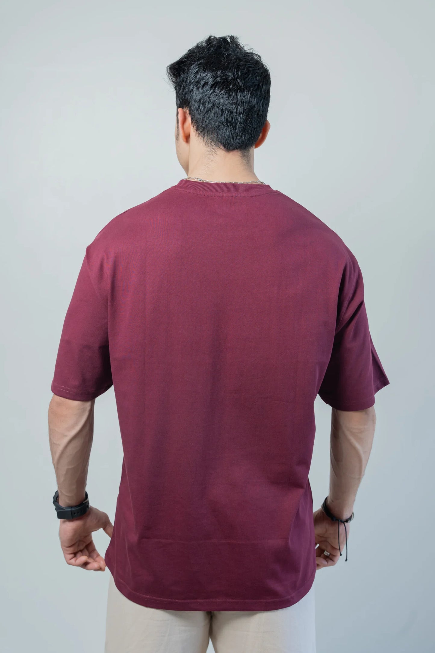 Oversized Solid - Maroon