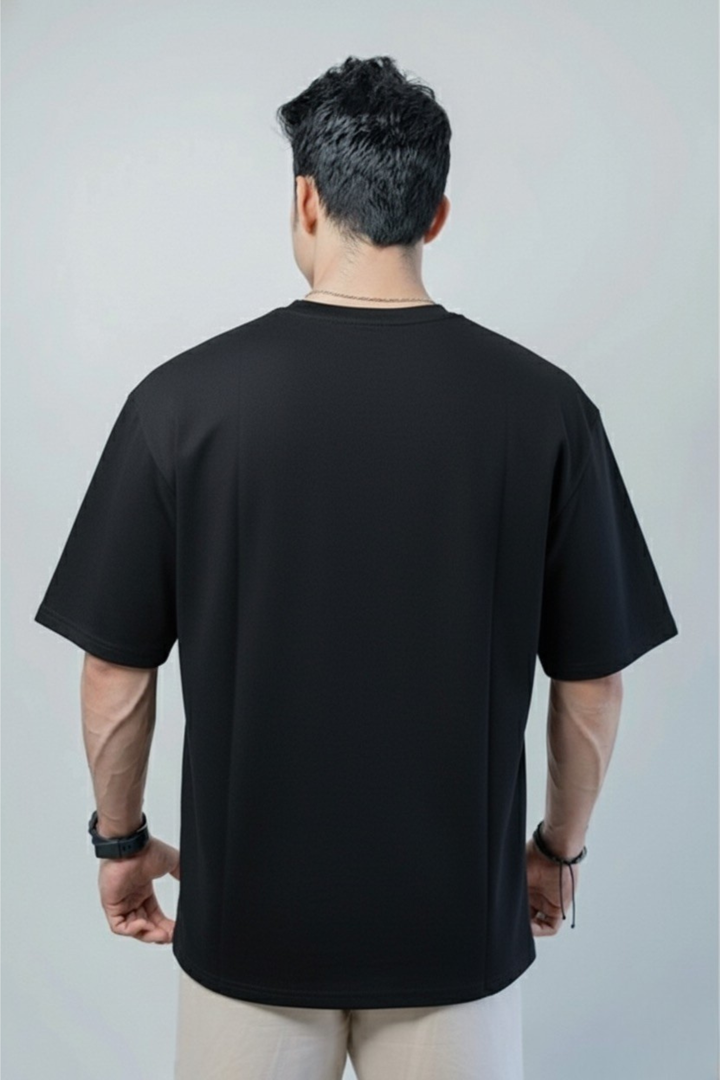 Terry Oversized Tee - Black