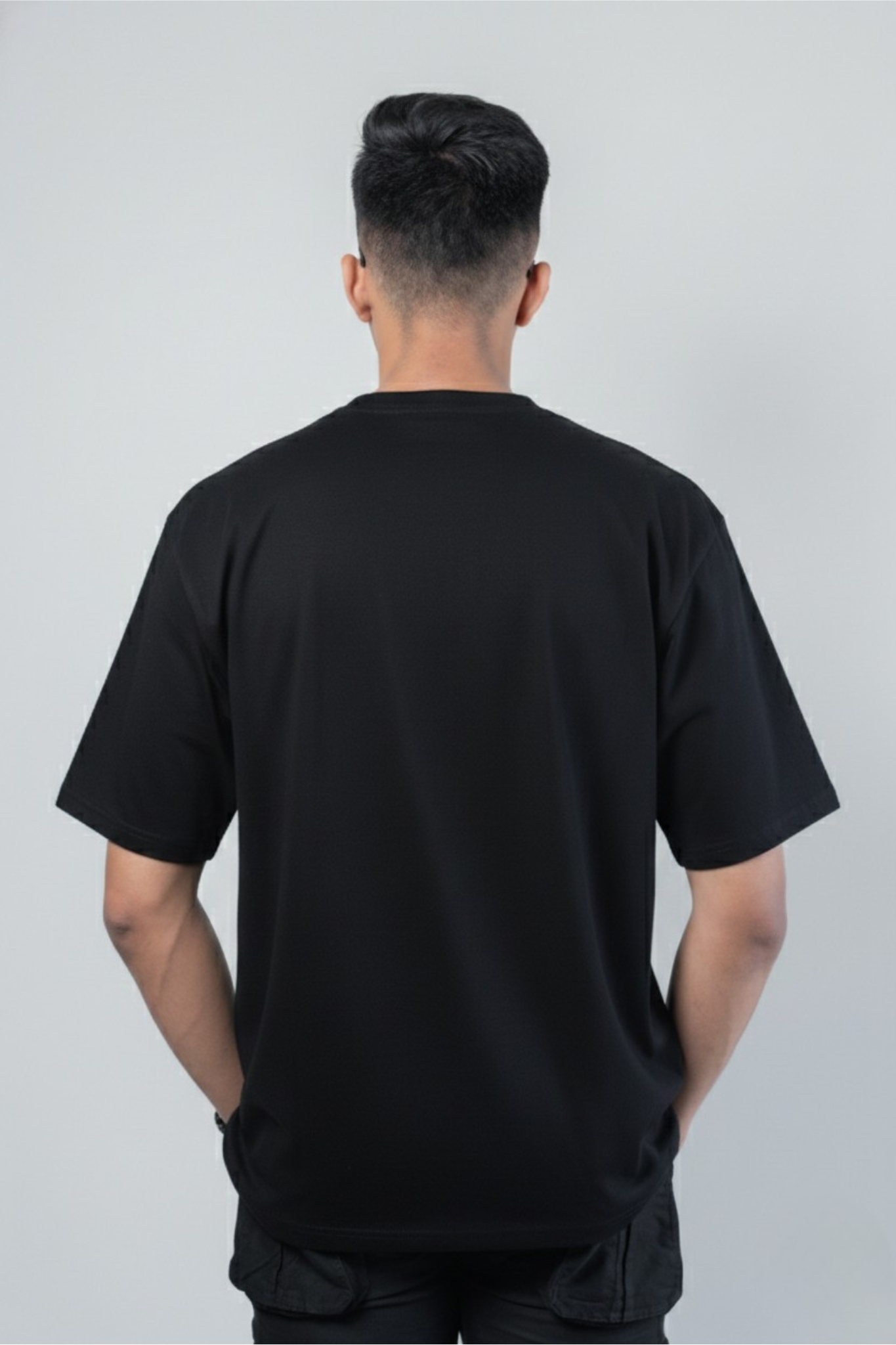 Oversized Classic T‑Shirt for Men | 240 GSM Heavyweight 100% Cotton | Black