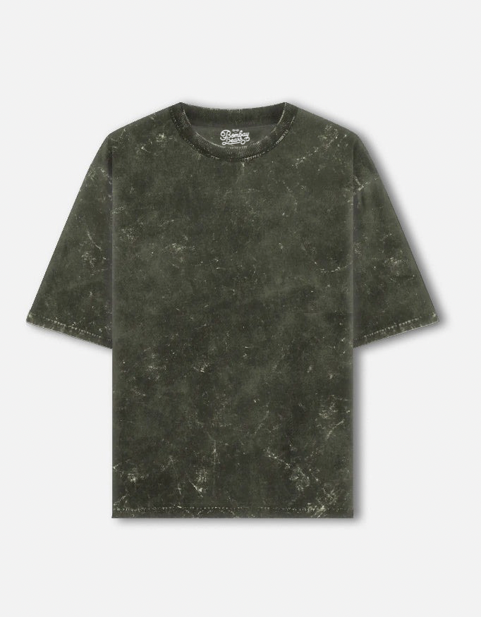 Acid Wash - Olive Green