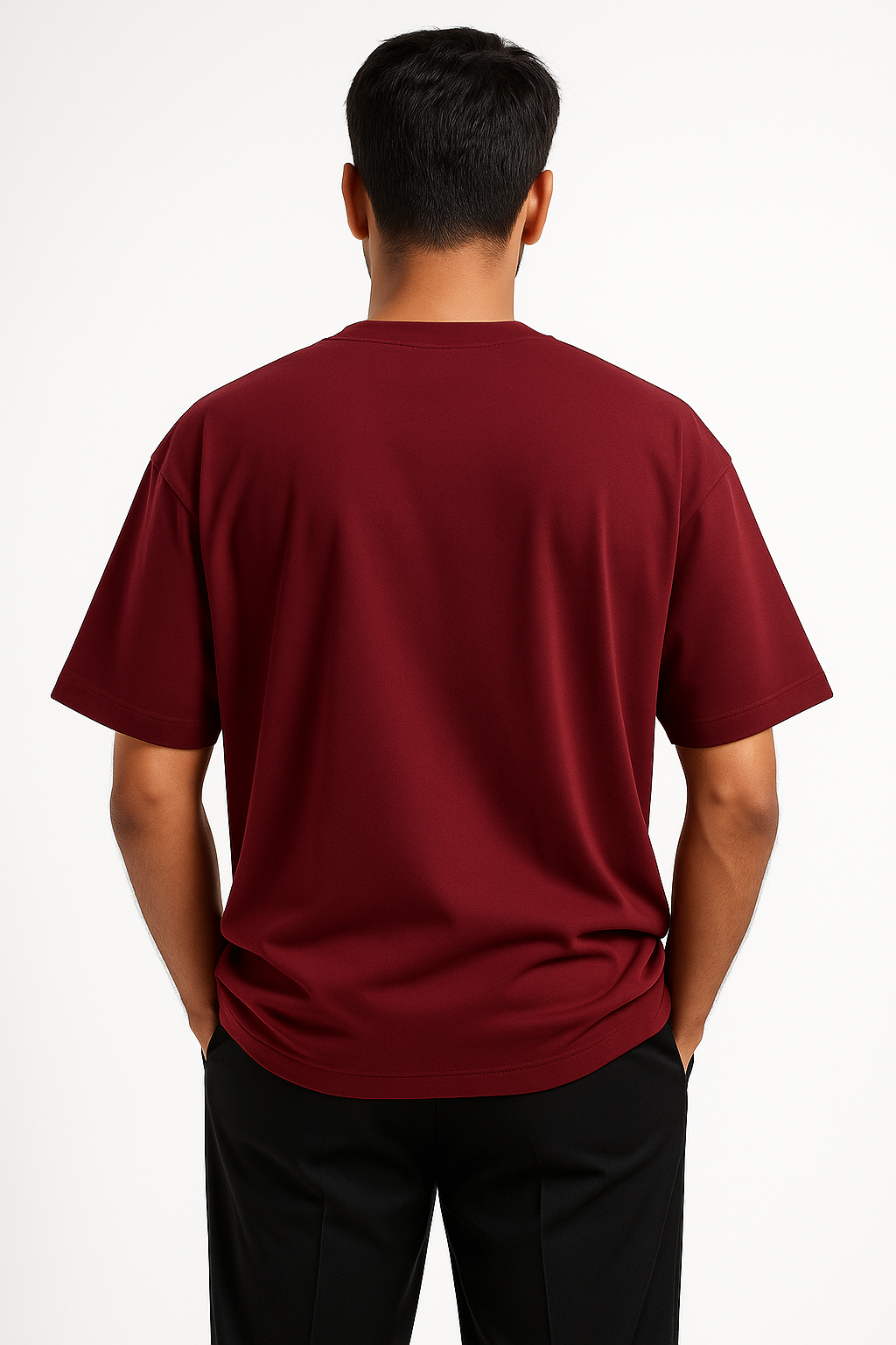 Oversized Solid - Maroon