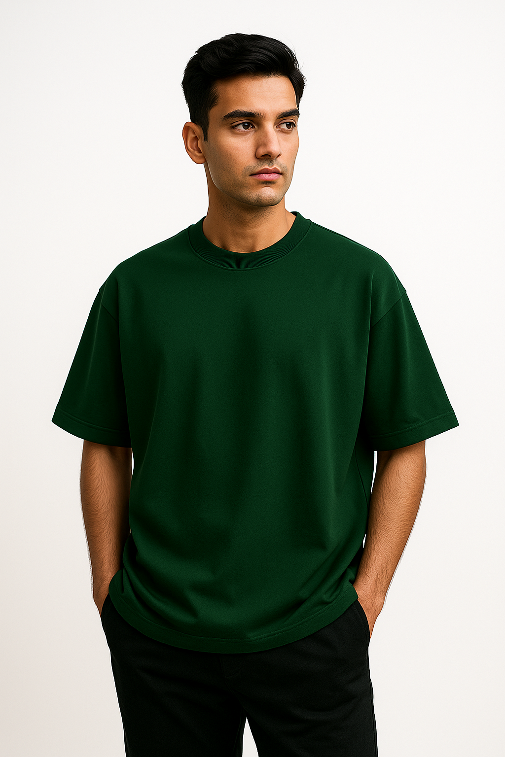 Oversized Solid - Bottle Green