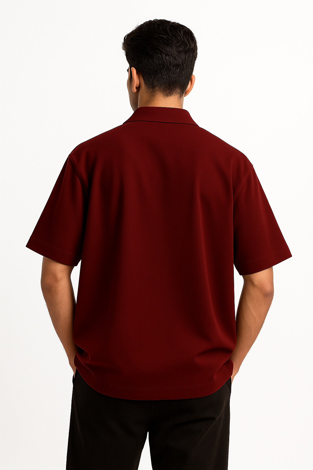 Oversized Shirt - Maroon