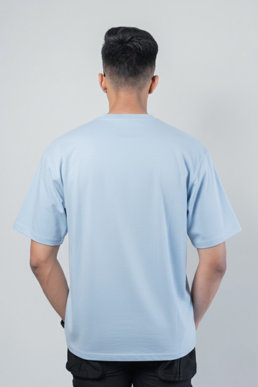 Terry Oversized Tee - Baby Blue