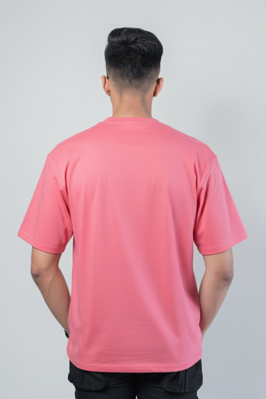 Terry Oversized Tee - Flamingo