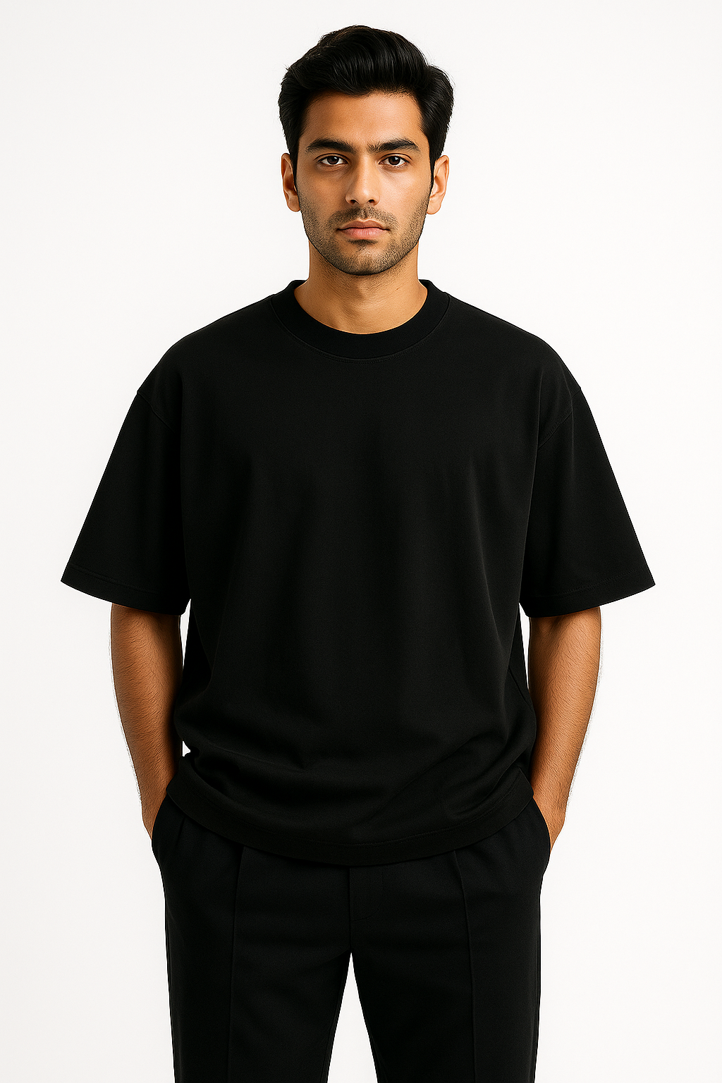 Terry Oversized Tee - Black