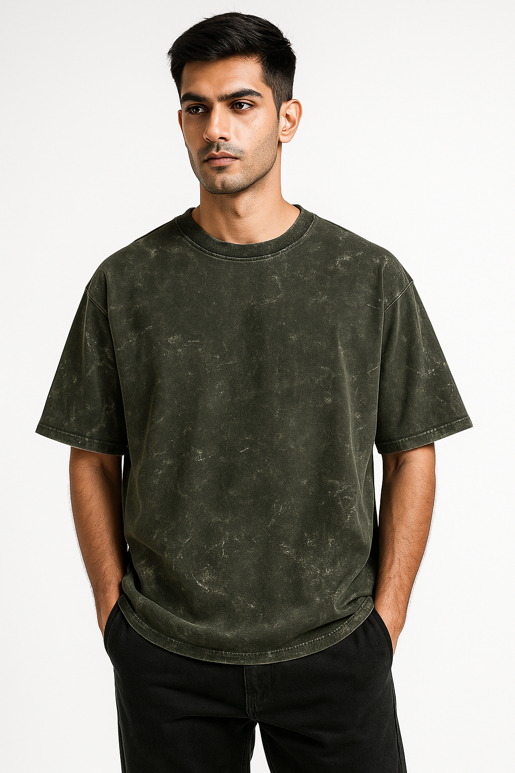 Acid Wash - Olive Green