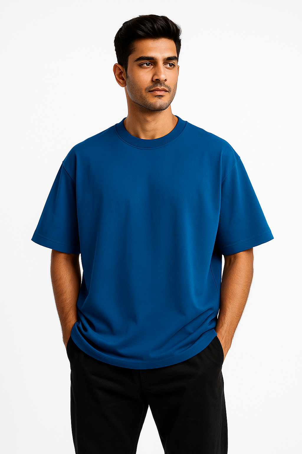 Oversized Solid - Petrol Blue