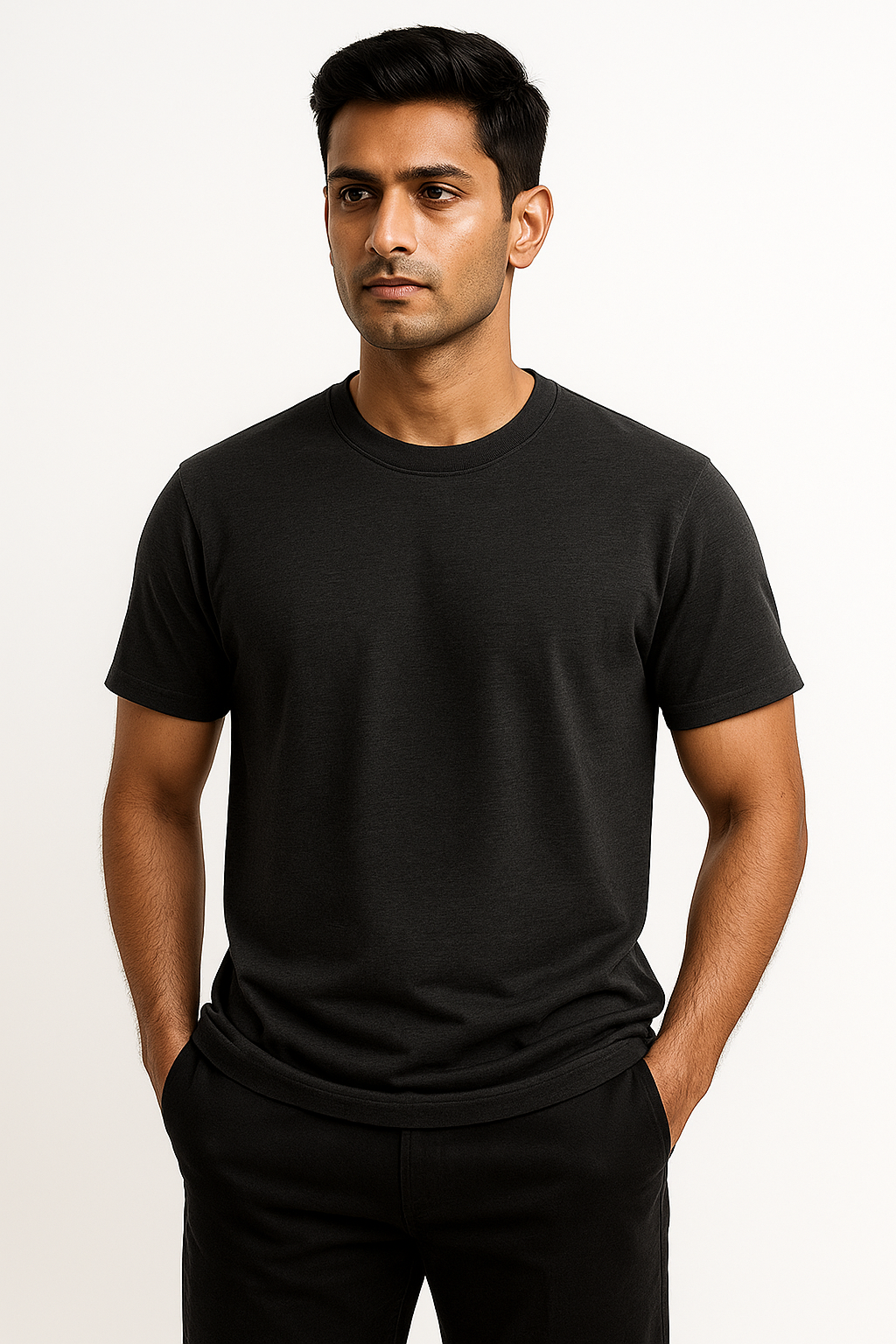 Solid - Black Melange