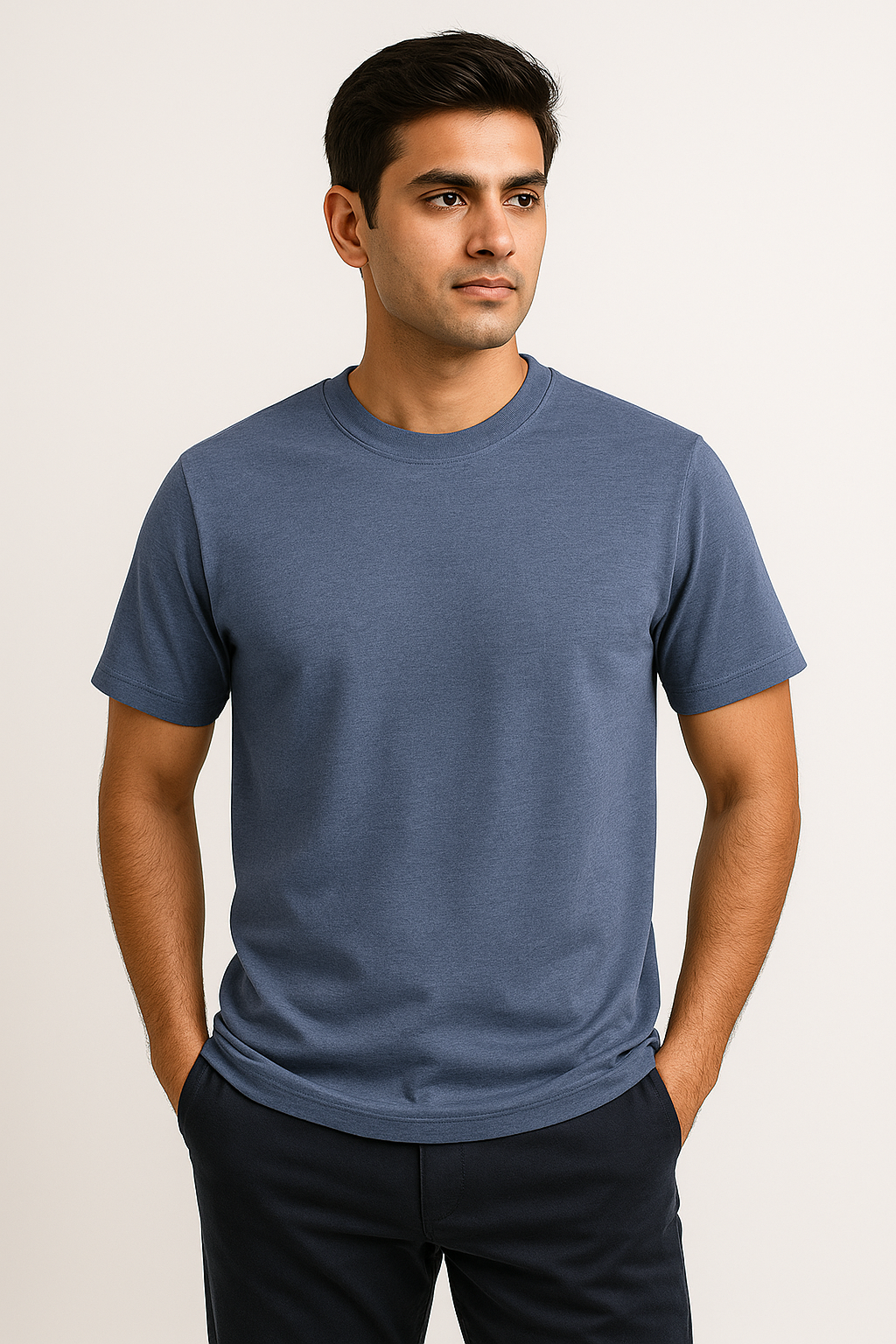 Solid - Navy Melange