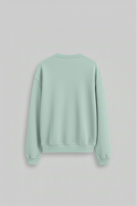 Men's Mint Sweatshirt 300 GSM Bio-Washed, Super Combed Cotton Poly