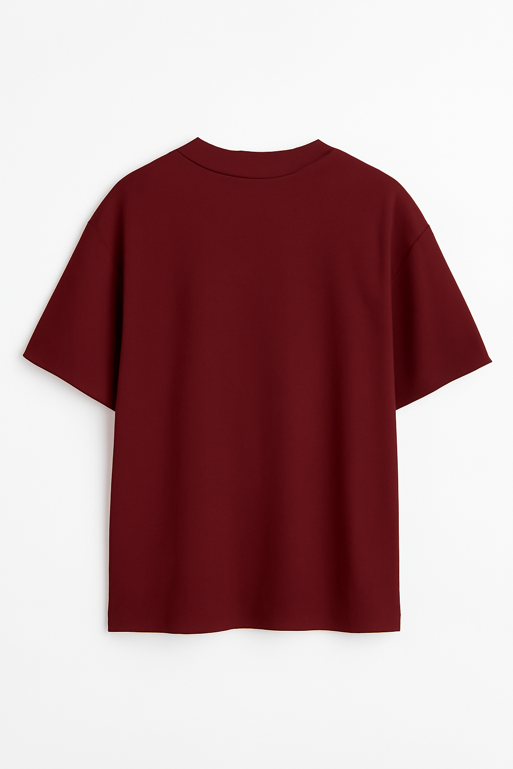 Terry Oversized Tee - Maroon