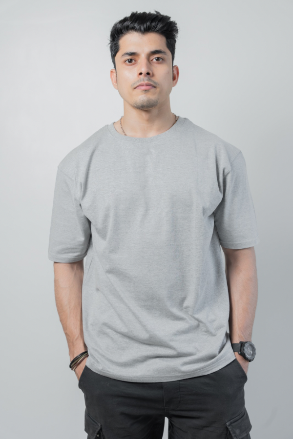 Oversized Solid - Grey Melange