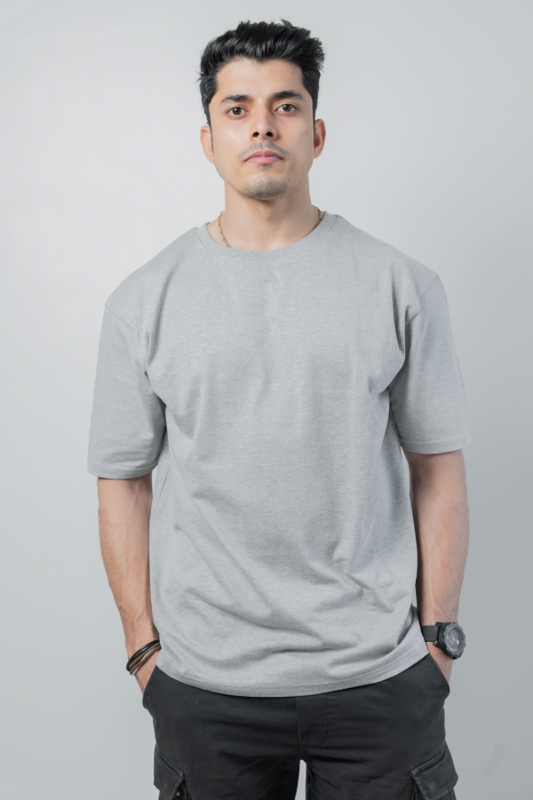 Oversized Solid - Grey Melange