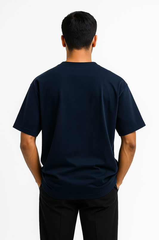 Oversized Solid - Navy Blue