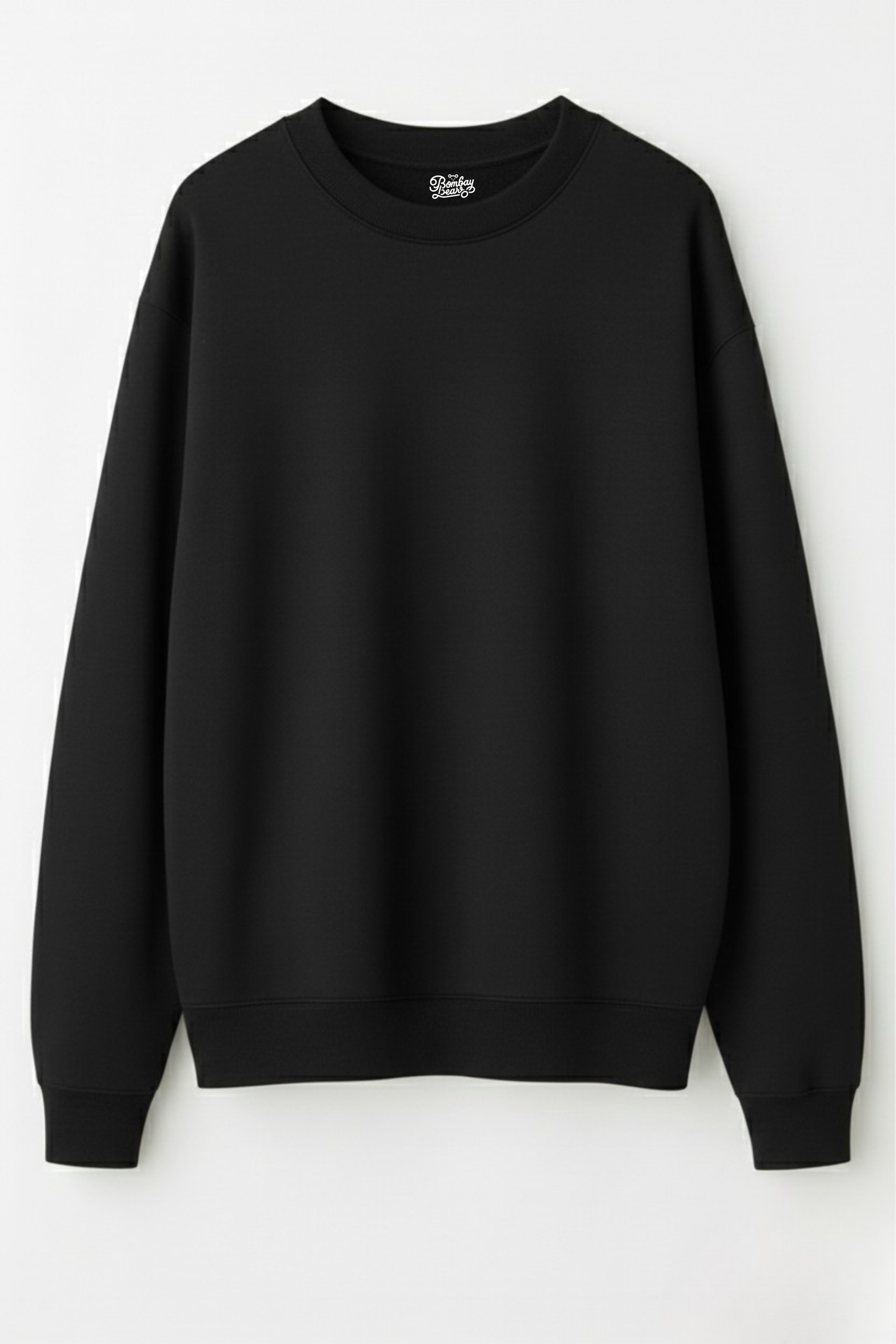 Sweatshirt | 300 GSM Heavyweight Cotton Blend | 90% Cotton 10% Polyester | Black