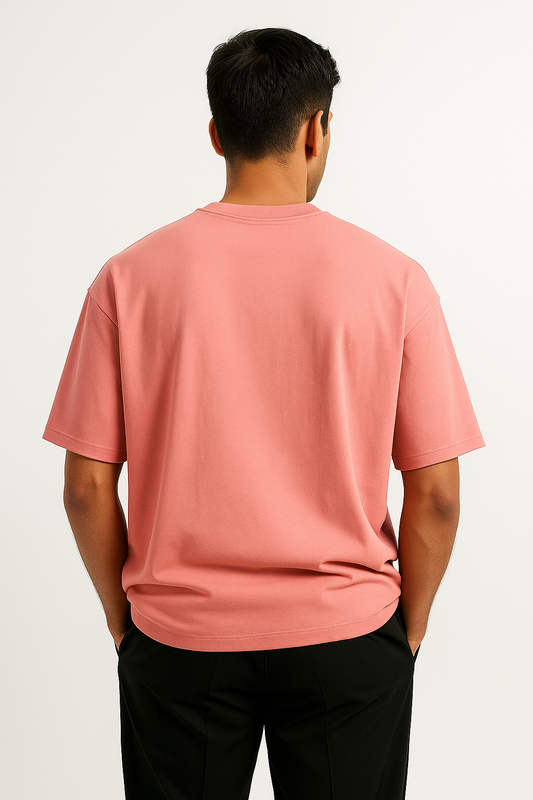 Terry Oversized Tee - Flamingo