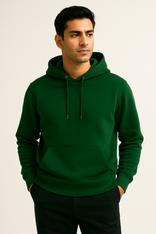 Hoodie - Bottle Green