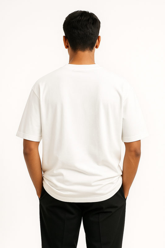 Terry Oversized Tee - White