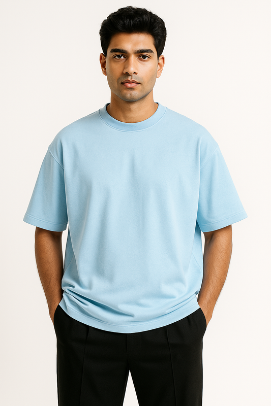 Oversized Solid - Baby Blue