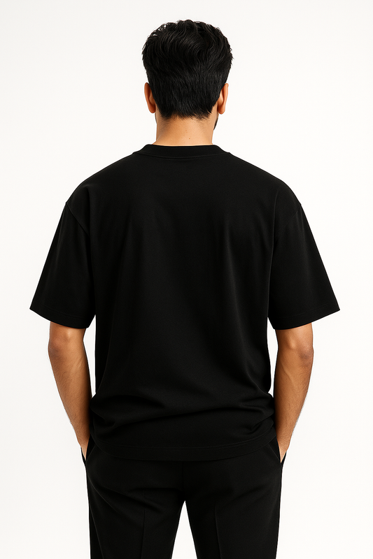 Terry Oversized Tee - Black
