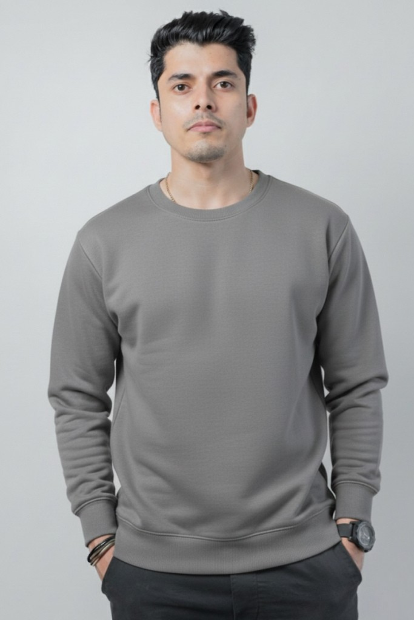 Sweatshirt - Grey Melange