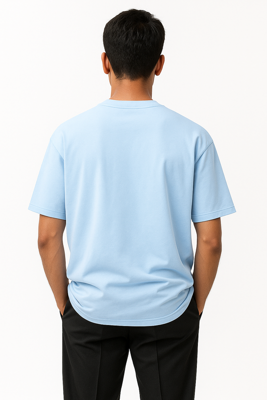 Terry Oversized Tee - Baby Blue