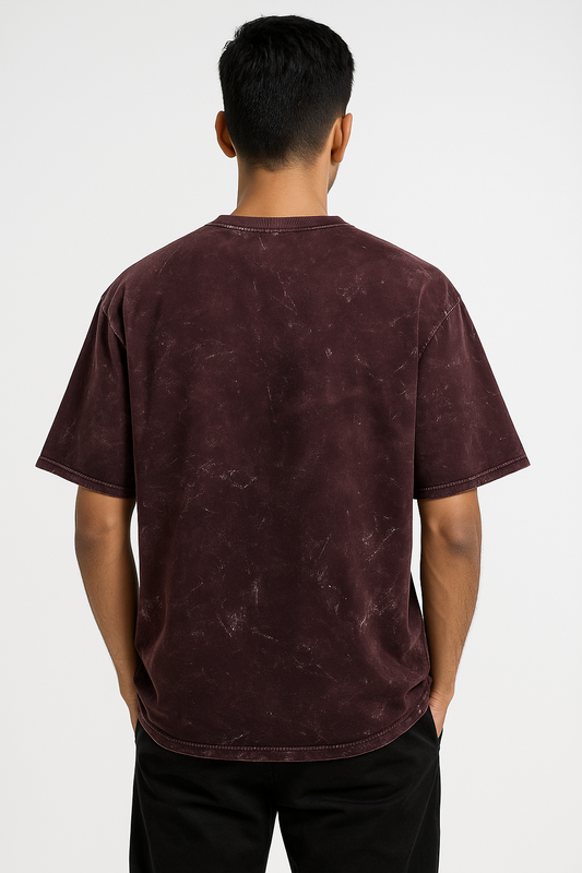 Acid Wash - Maroon