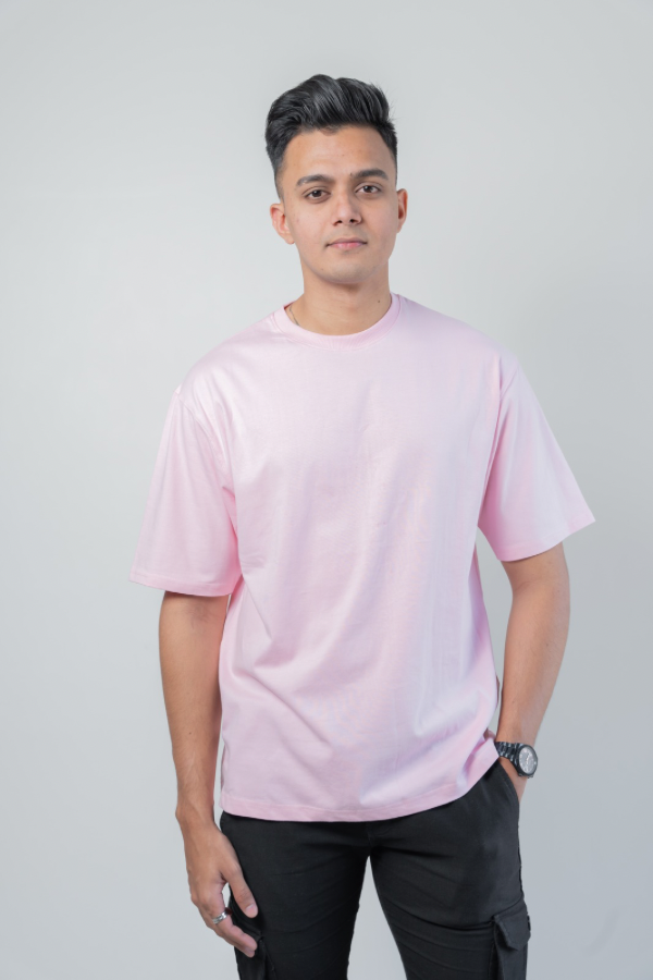 Oversized Solid - Light Baby Pink