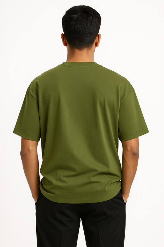 Oversized Solid - Olive Green