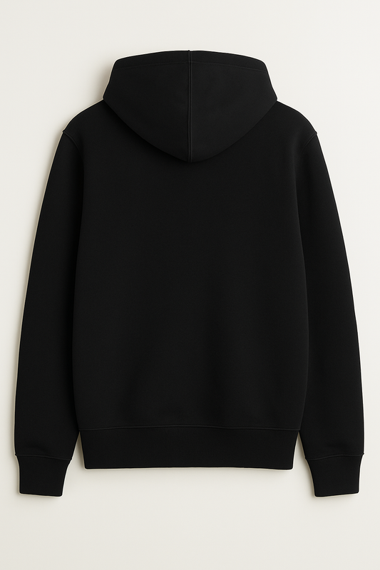 Hoodie | 300 GSM Heavyweight Cotton Blend | 90% Cotton 10% Polyester | Black