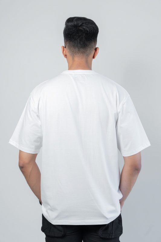 Terry Oversized Tee - White