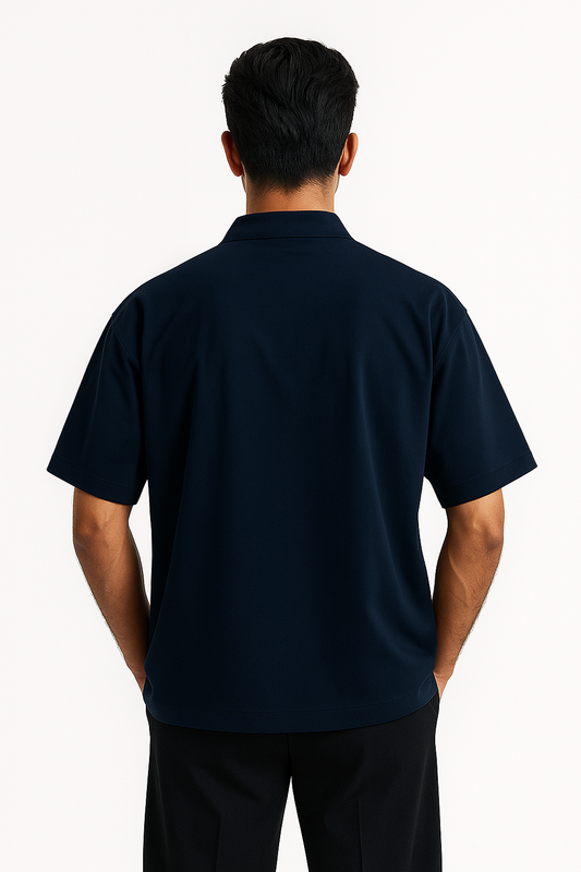 Oversized Shirt - Navy Blue