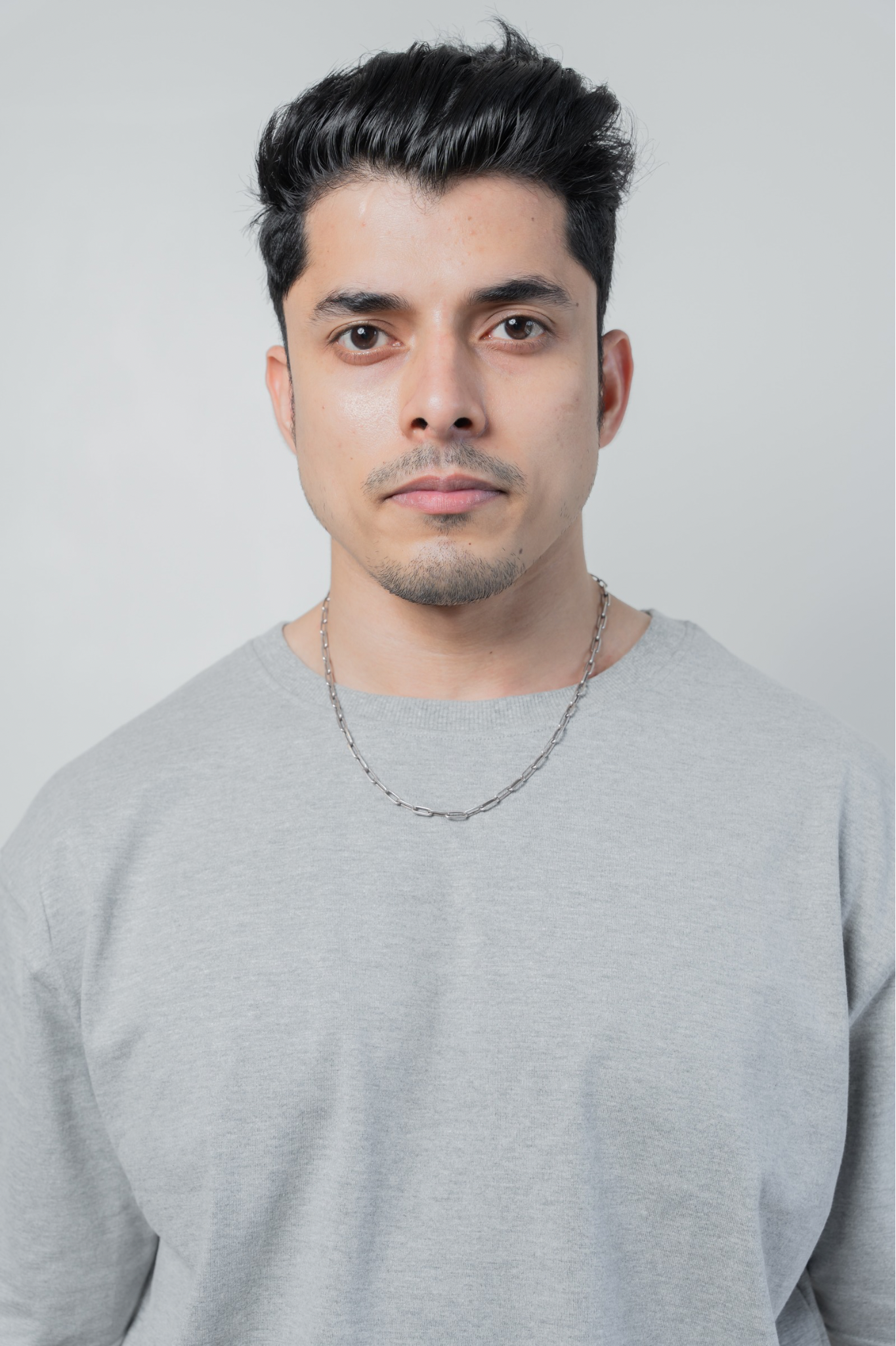 Oversized Classic T‑Shirt for Men | 240 GSM Heavyweight 100% Cotton | Grey Melange