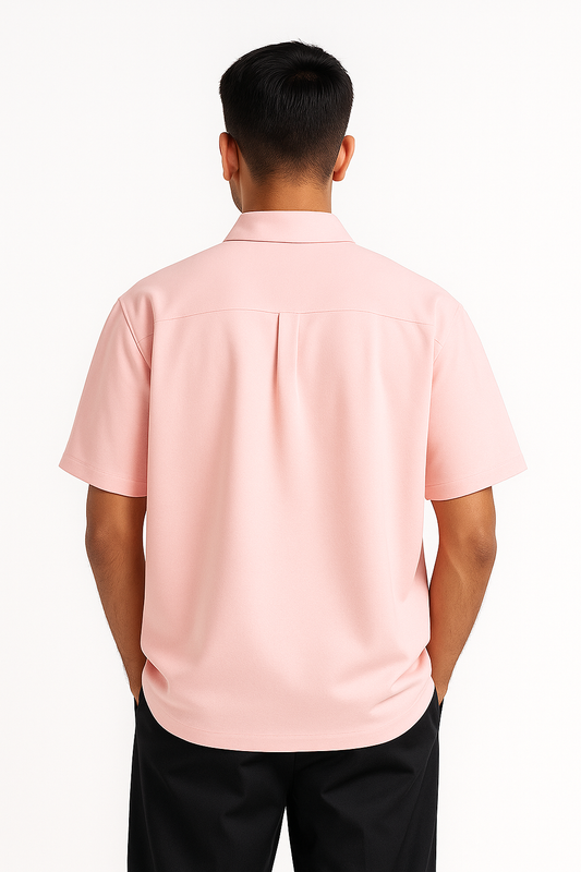 Oversized Shirt - Light Baby Pink