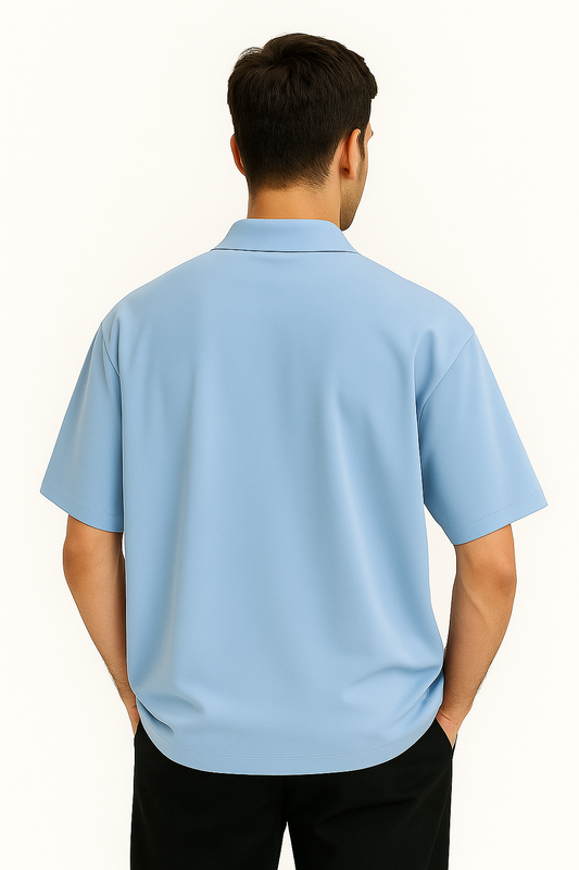 Oversized Shirt - Baby Blue