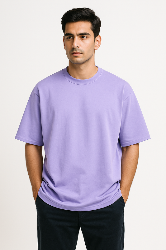 Terry Oversized Tee - Lavender