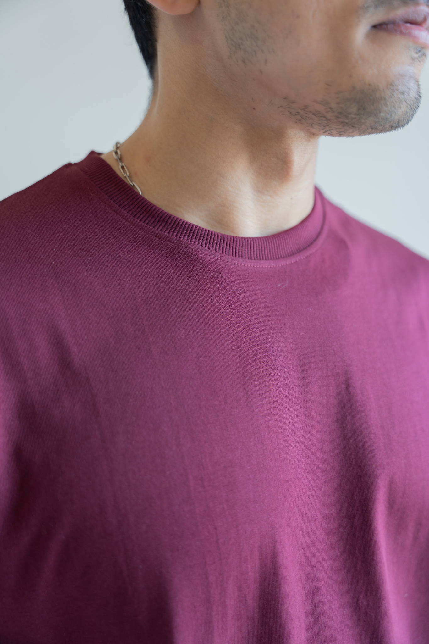 Oversized Classic T‑Shirt for Men | 240 GSM Heavyweight 100% Cotton | Maroon