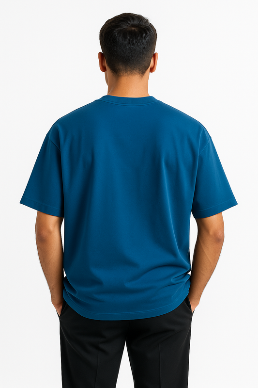 Oversized Solid - Petrol Blue