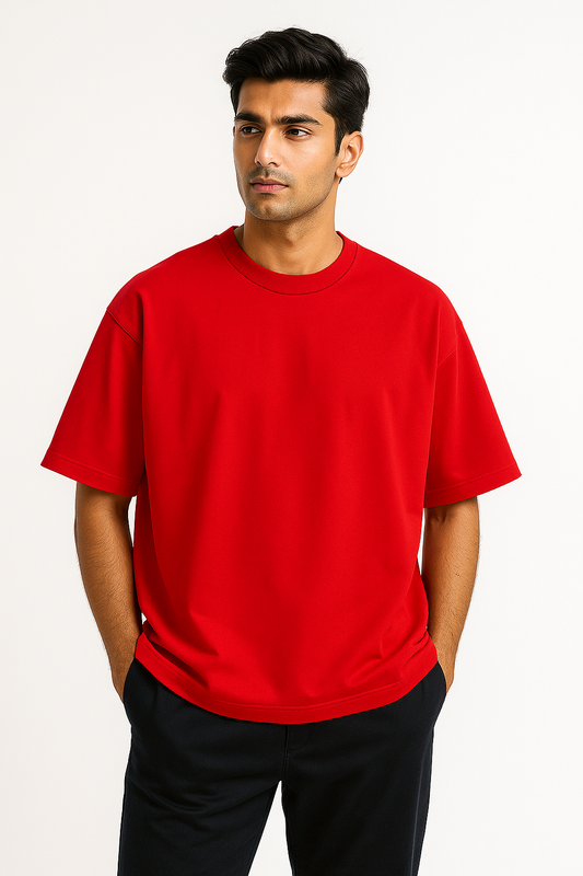 Oversized Solid - Red