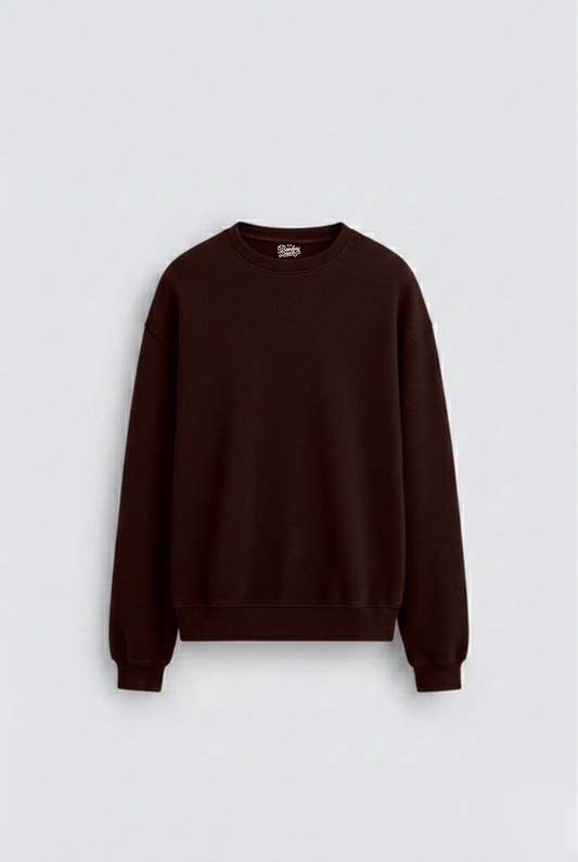 Maroon sweatshirt on a light gray background