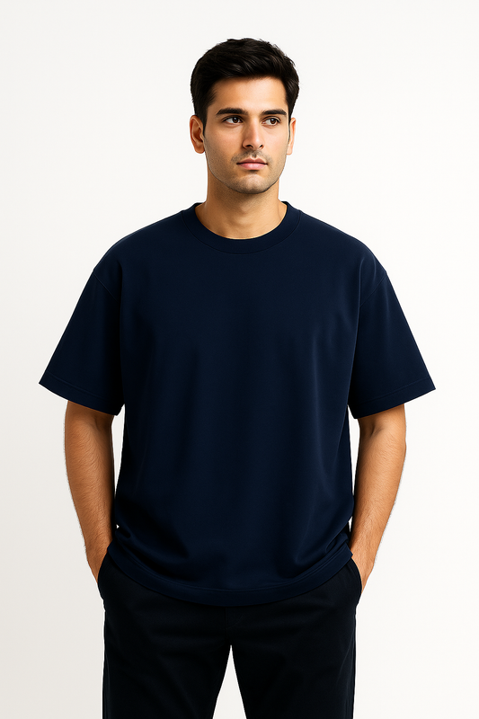 Oversized Solid - Navy Blue