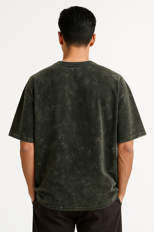 Acid Wash - Olive Green