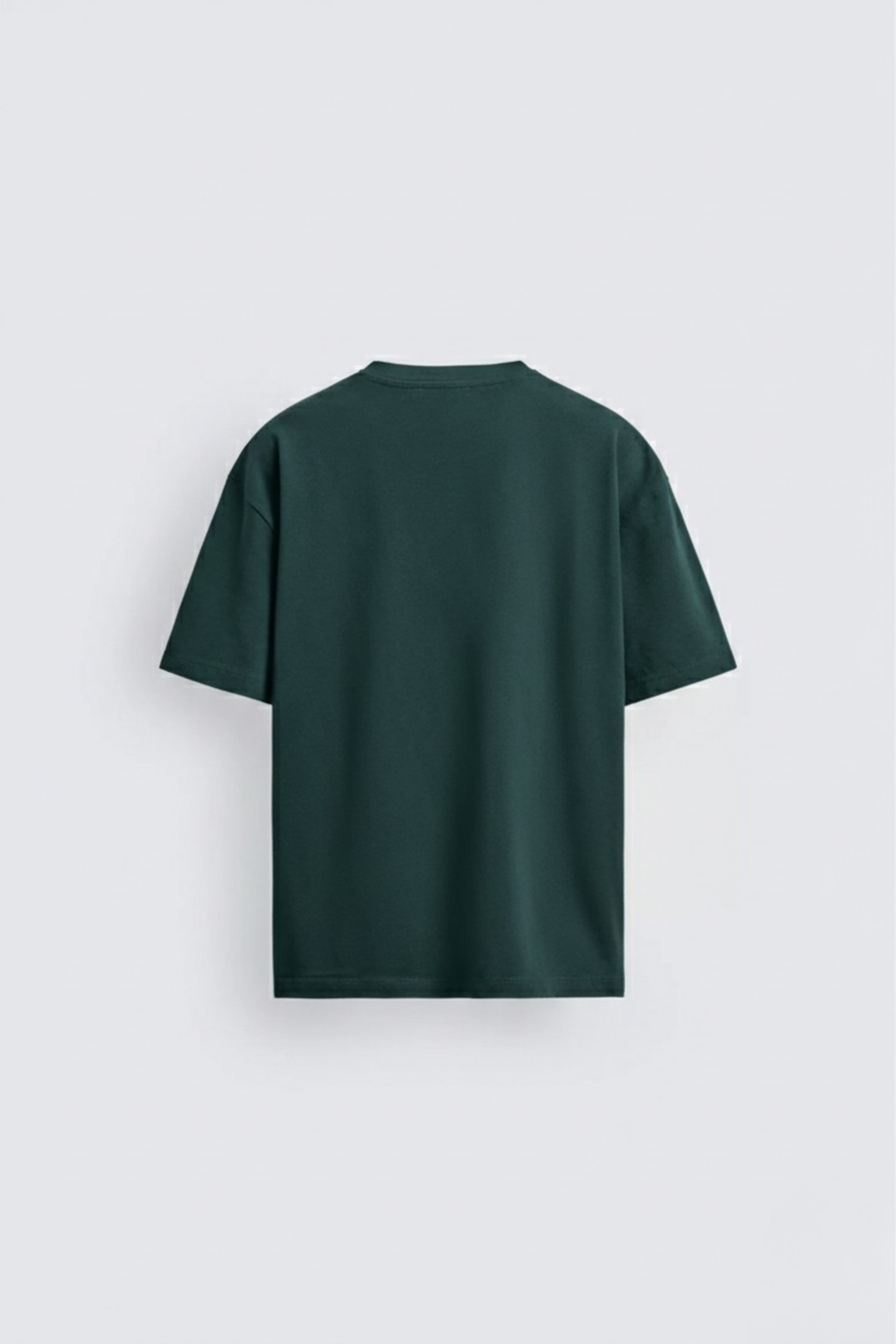 Men's Bottle Green Oversized Classic T-Shirt  240 GSM Cotton