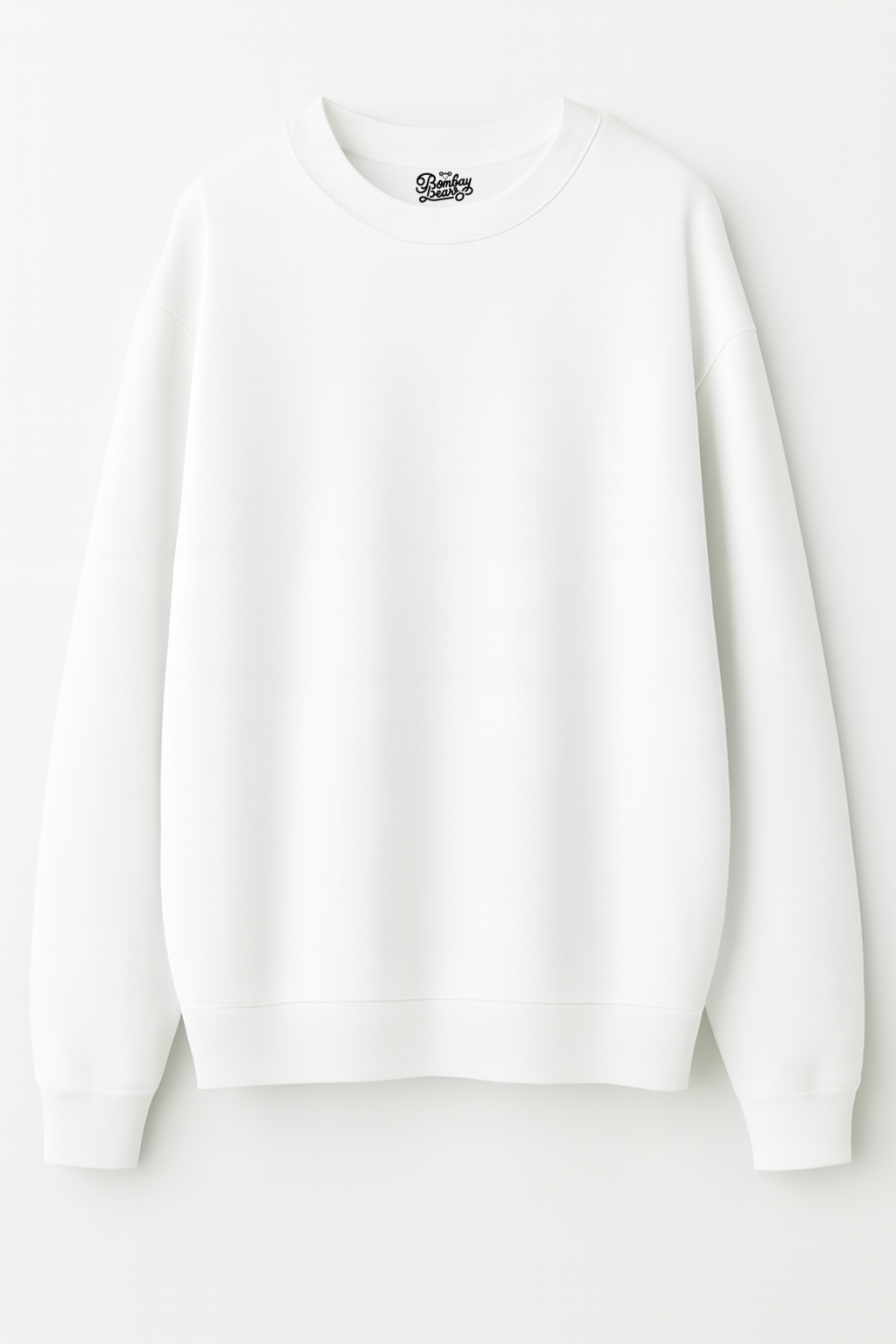 Sweatshirt | 300 GSM Heavyweight Cotton Blend | 90% Cotton 10% Polyester | White