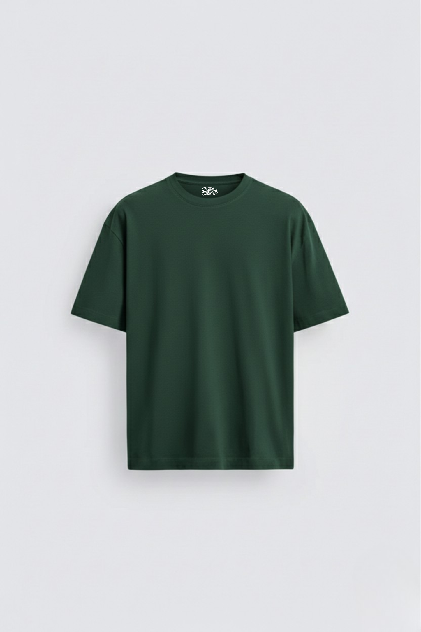 Men's Bottle Green Oversized Classic T-Shirt  240 GSM Cotton
