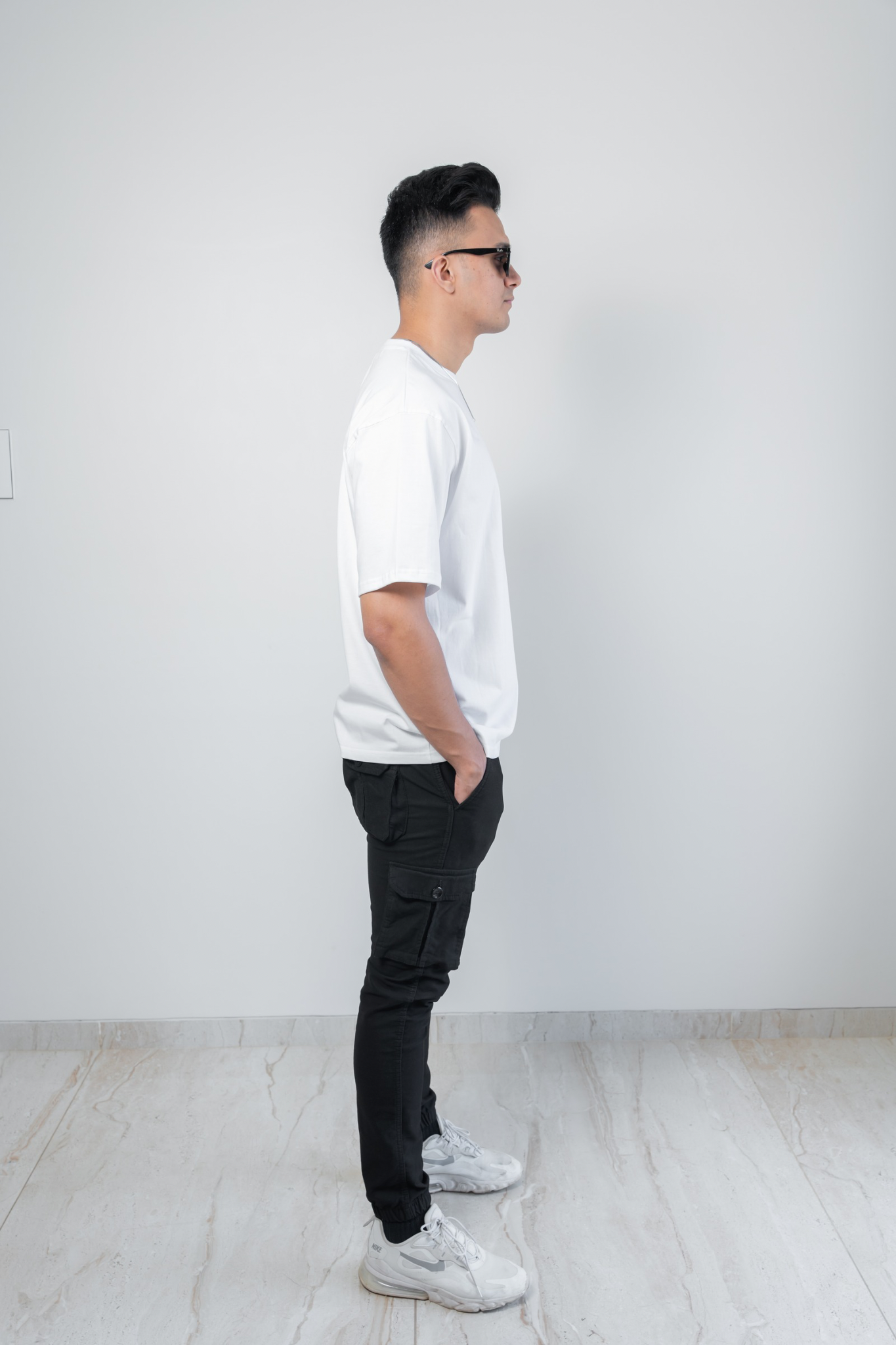 Oversized Classic T‑Shirt for Men | 240 GSM Heavyweight 100% Cotton | White