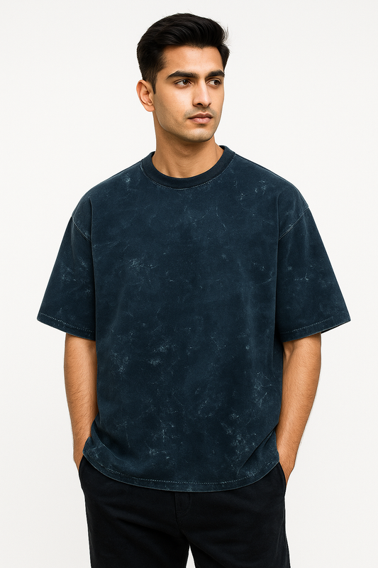 Acid Wash - Navy Blue